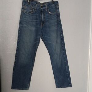 American Eagle Outfitters Men's Dark Blue Straight Jeans